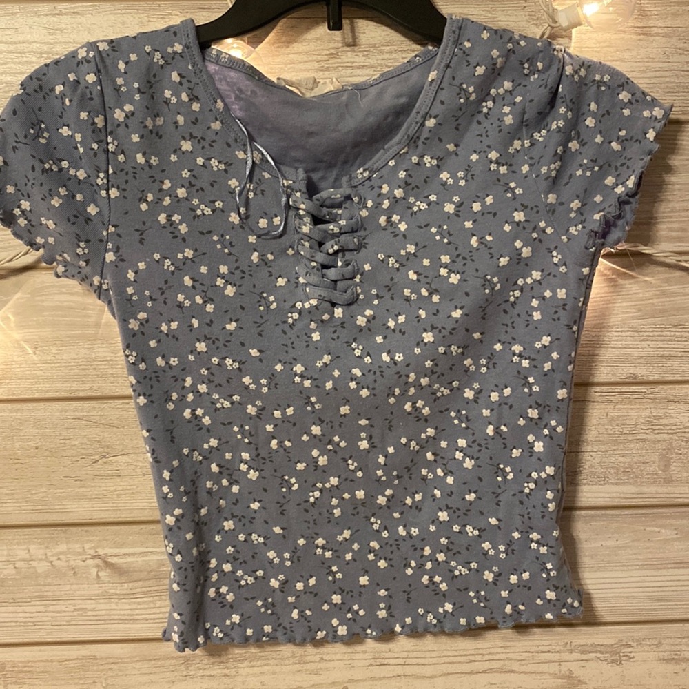 Flower print tee-shirt